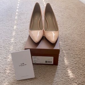 Coach grand patent heel - apricot